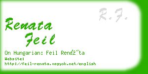 renata feil business card